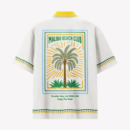 Malibu Beach Club Tropical Hawaiian Shirt & Shorts Set