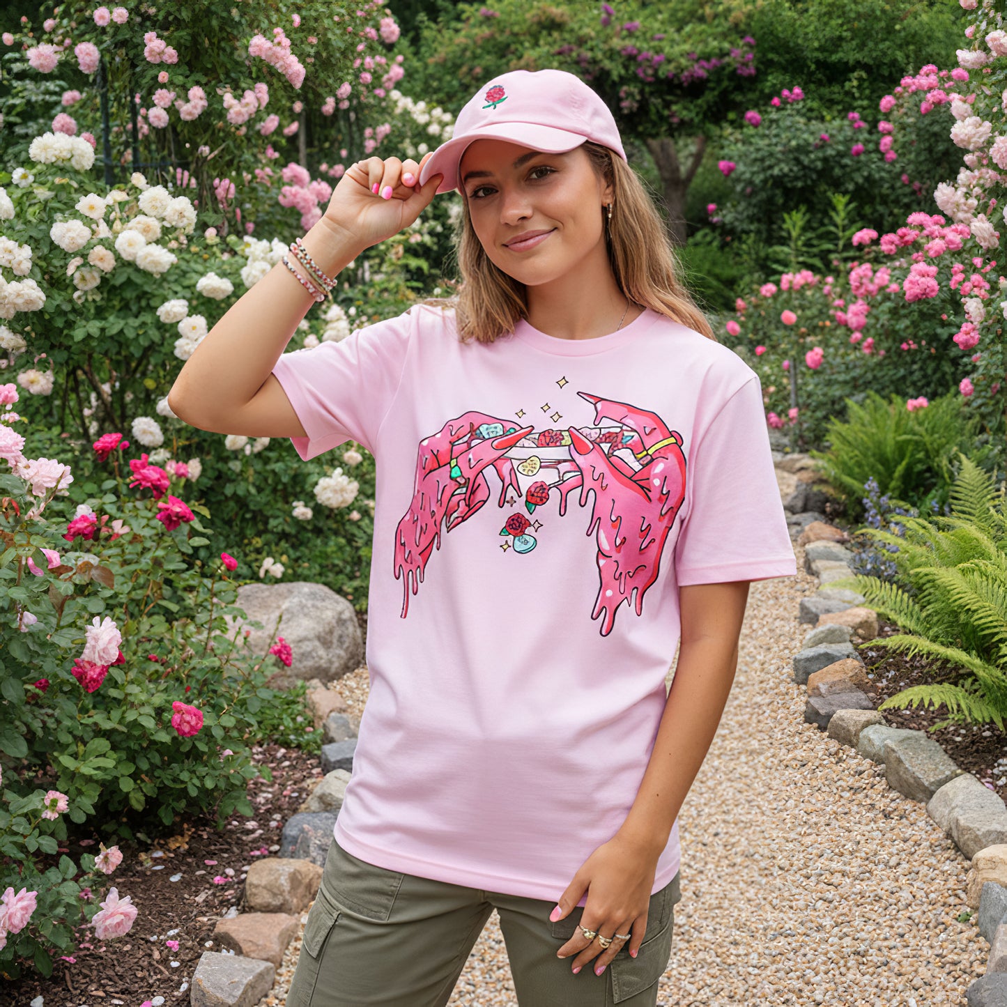 Melting Love 420 Graphic Weed Tee