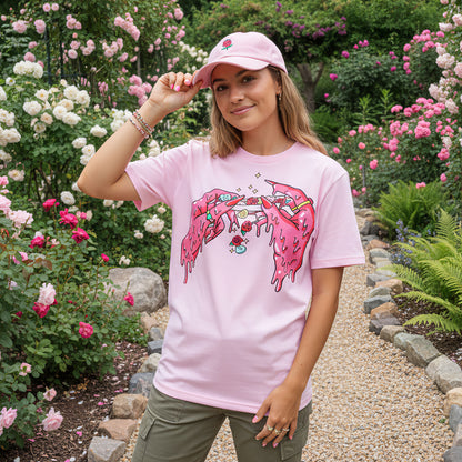 Melting Love 420 Graphic Weed Tee