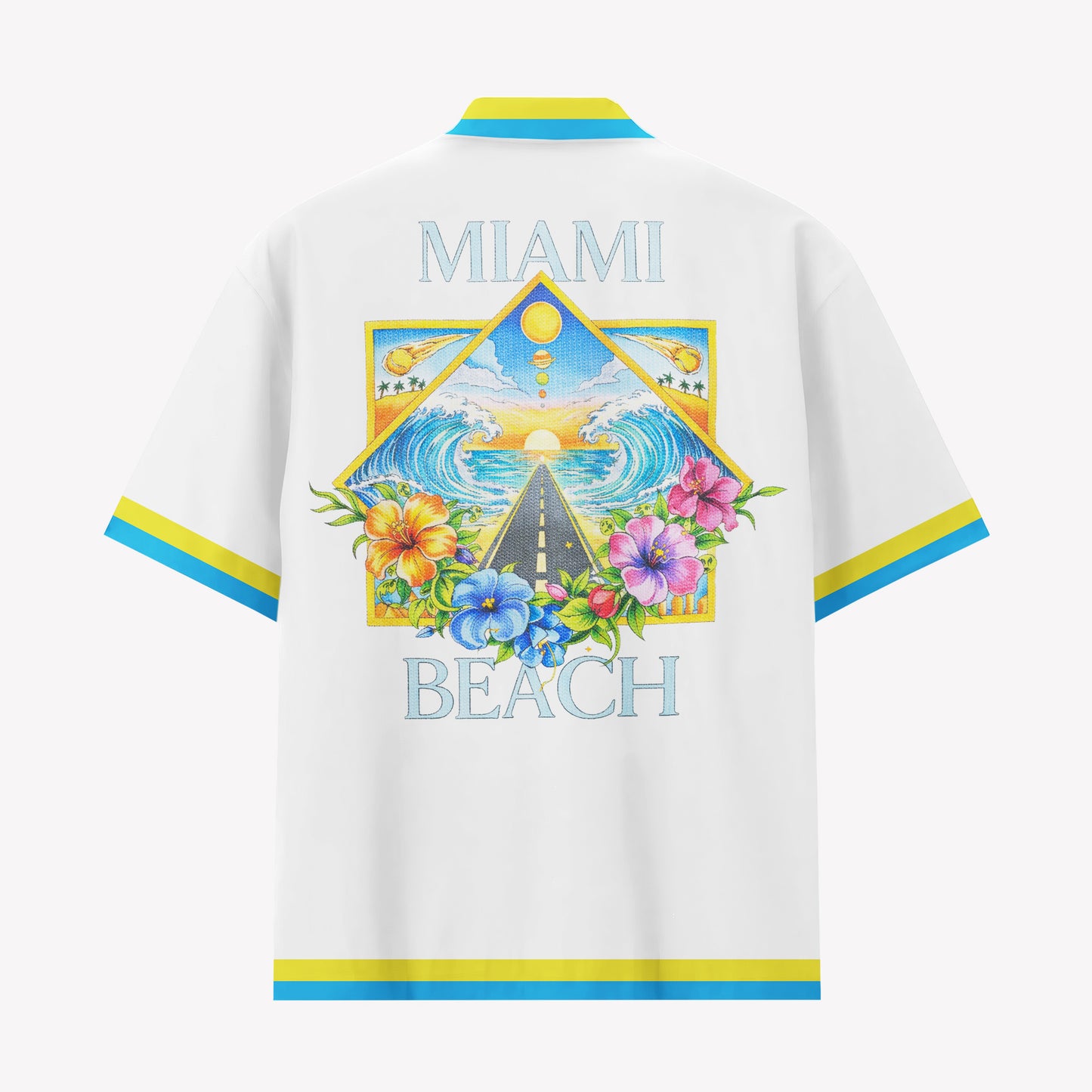 Miami Beach Art Deco Tropics Hawaiian Shirt & Shorts