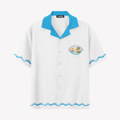 Miami Beach Flamingo Sunset Drive Hawaiian Shirt & Shorts