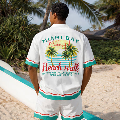 Miami Beach Walk Shirt & Shorts Set