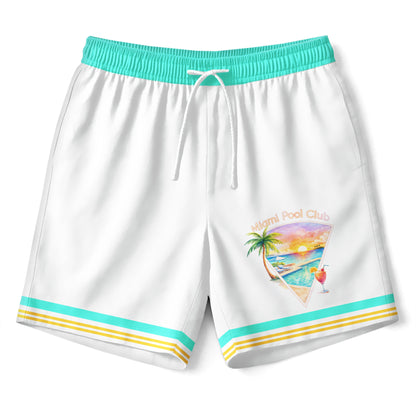 Miami Pool Club Coastal Resort Hawaiian Shirt & Shorts