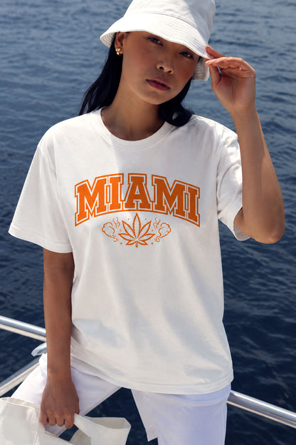 Miami Stoner Orange Graphic Tee
