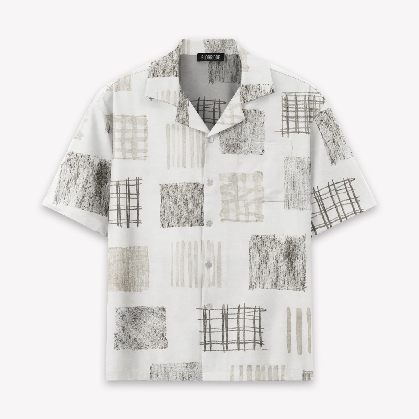 Minimal Abstract Hawaiian Shirt