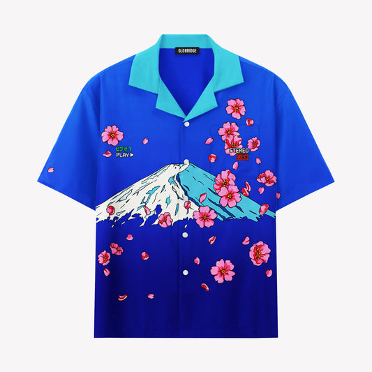 Mount Fuji Sakura Japanese Hawaiian Shirt