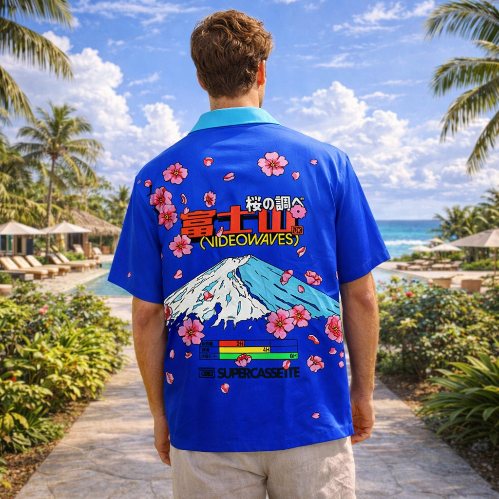 Mount Fuji Sakura Japanese Hawaiian Shirt
