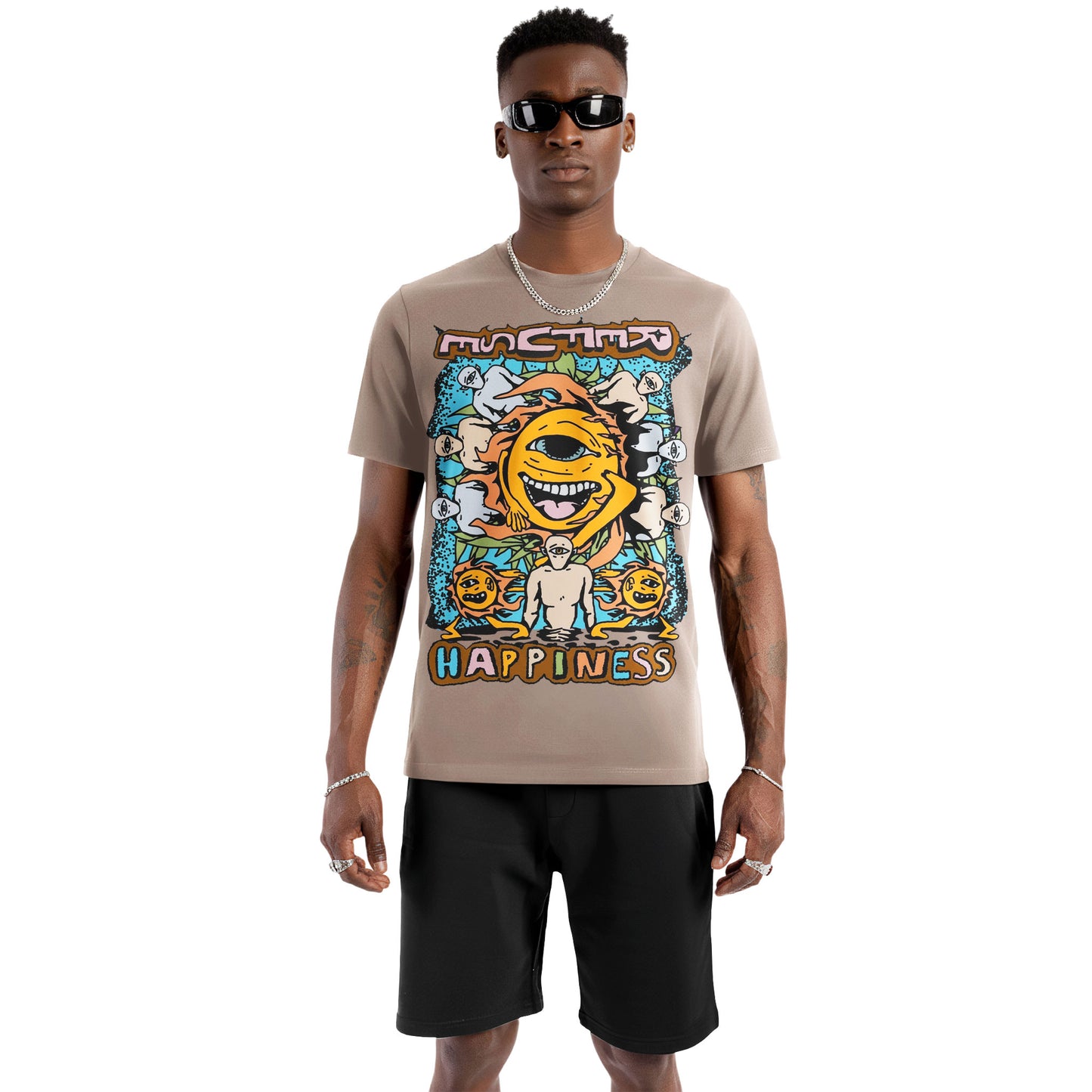 Mushroom of Happiness Psychedelic Art Tee