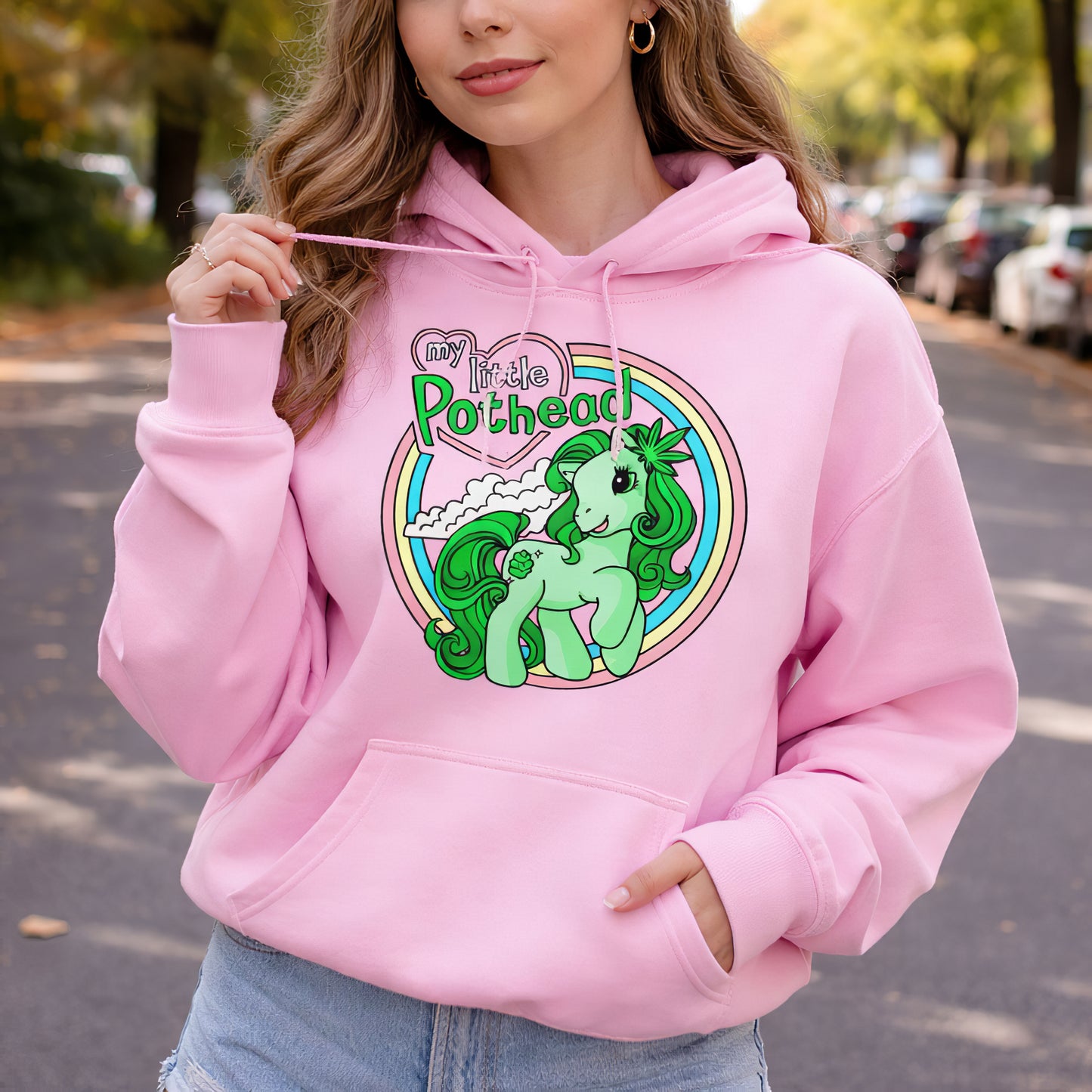 My Little Pothead Pink Hoodie