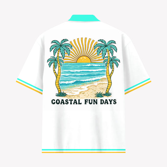Myrtle Beach Coastal Fun Days Hawaiian Shirt & Shorts Set