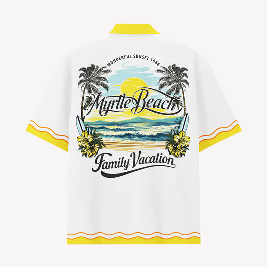 Myrtle Beach Family Vacation Hawaiian Shirt & Shorts Set