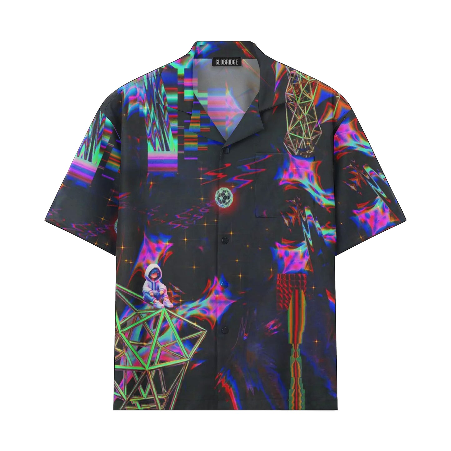 Neon Astral Voyager Shirts & Shorts Set