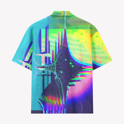 Neon Cosmic Skyline Shirts & Shorts Set