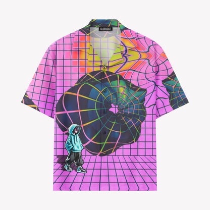 Neon Cyber Void Portal Shirts & Shorts Set