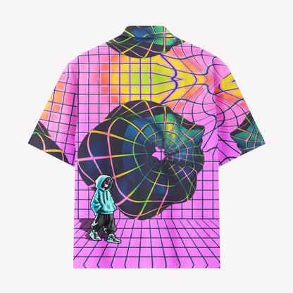 Neon Cyber Void Portal Shirts & Shorts Set