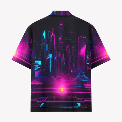 Neon Cyberpunk City Shirts & Shorts Set