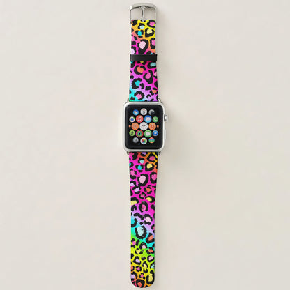 Neon Leopard Apple Watch Band
