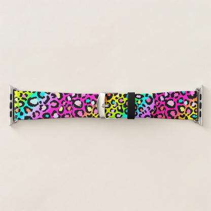 Neon Leopard Apple Watch Band