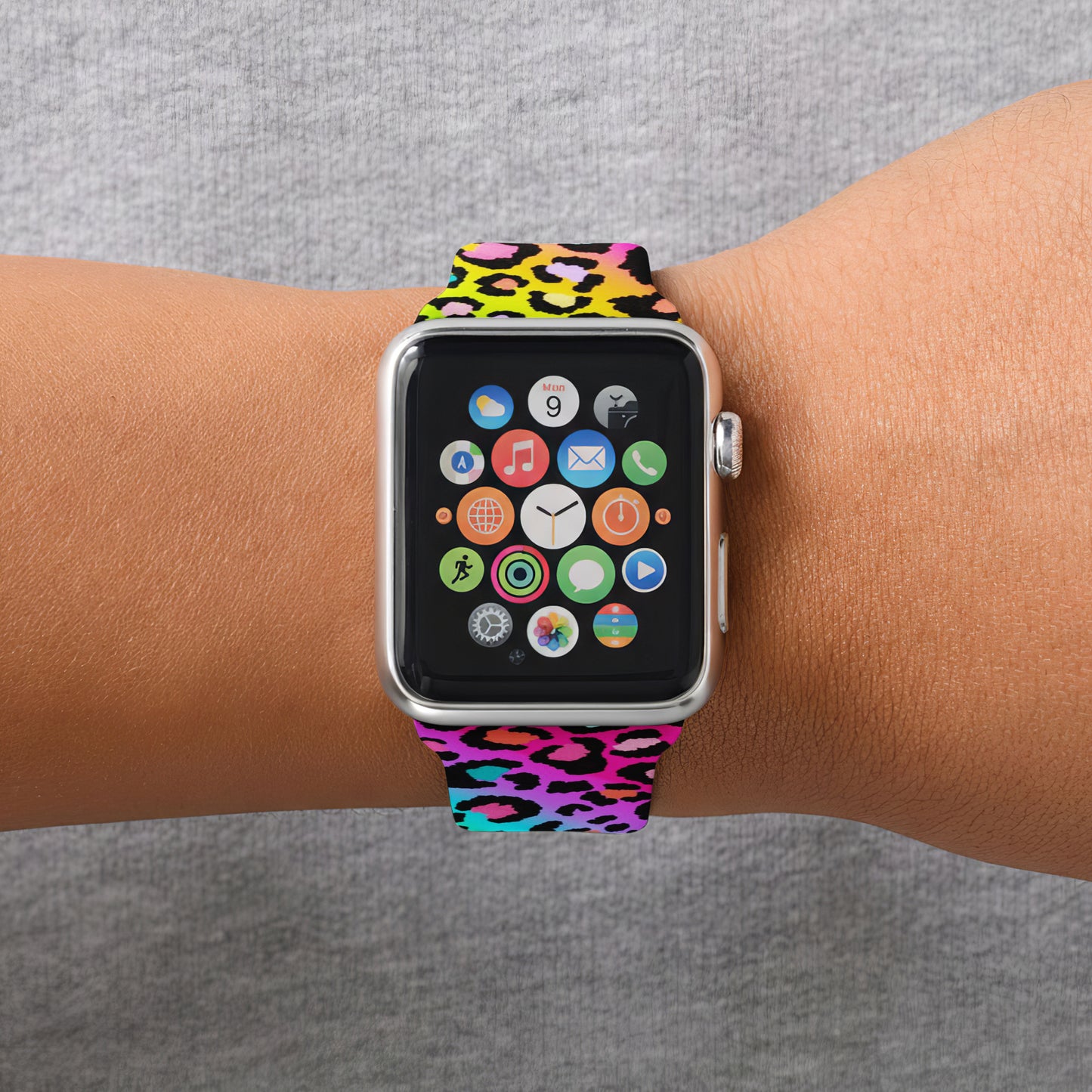 Neon Leopard Apple Watch Band