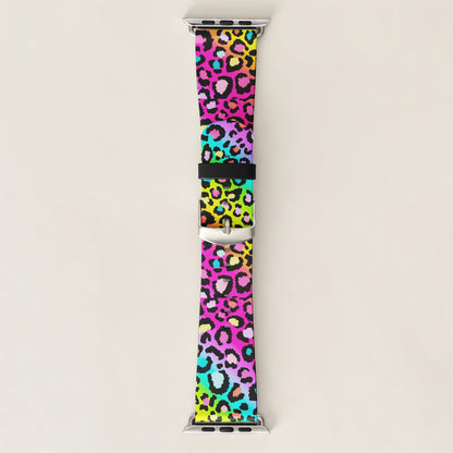 Neon Leopard Apple Watch Band