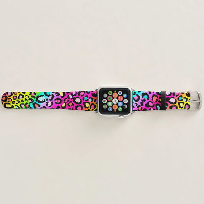 Neon Leopard Apple Watch Band