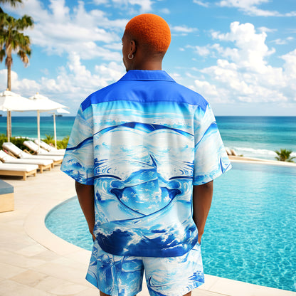 Neon Skywave Drift Shirts & Shorts Set