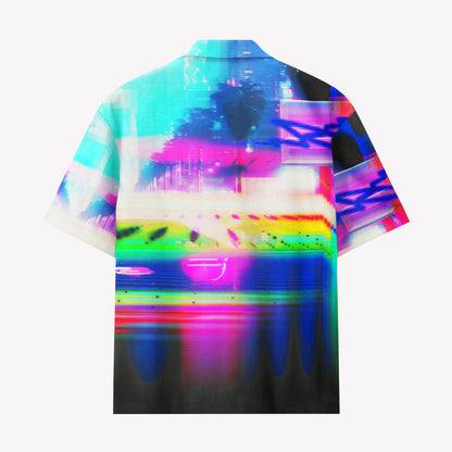 Neon Sunset Glitchwave Shirts & Shorts Set
