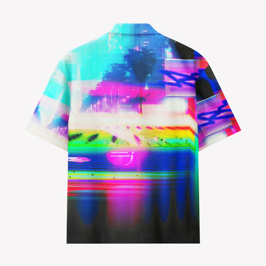 Neon Sunset Glitchwave Shirts & Shorts Set