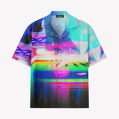 Neon Sunset Glitchwave Shirts & Shorts Set