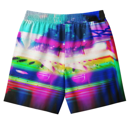 Neon Sunset Glitchwave Shirts & Shorts Set
