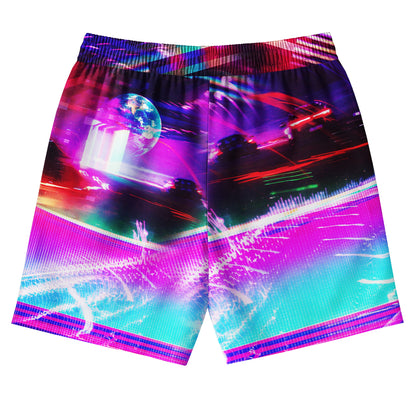 Neon Synthwave Highway Shirts & Shorts Set