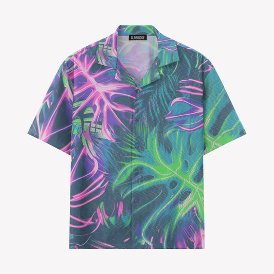 Neon Tropical Monstera Shirts & Shorts Set