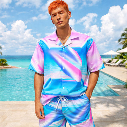Neon Vaporwave Summer Shirt & Shorts Set