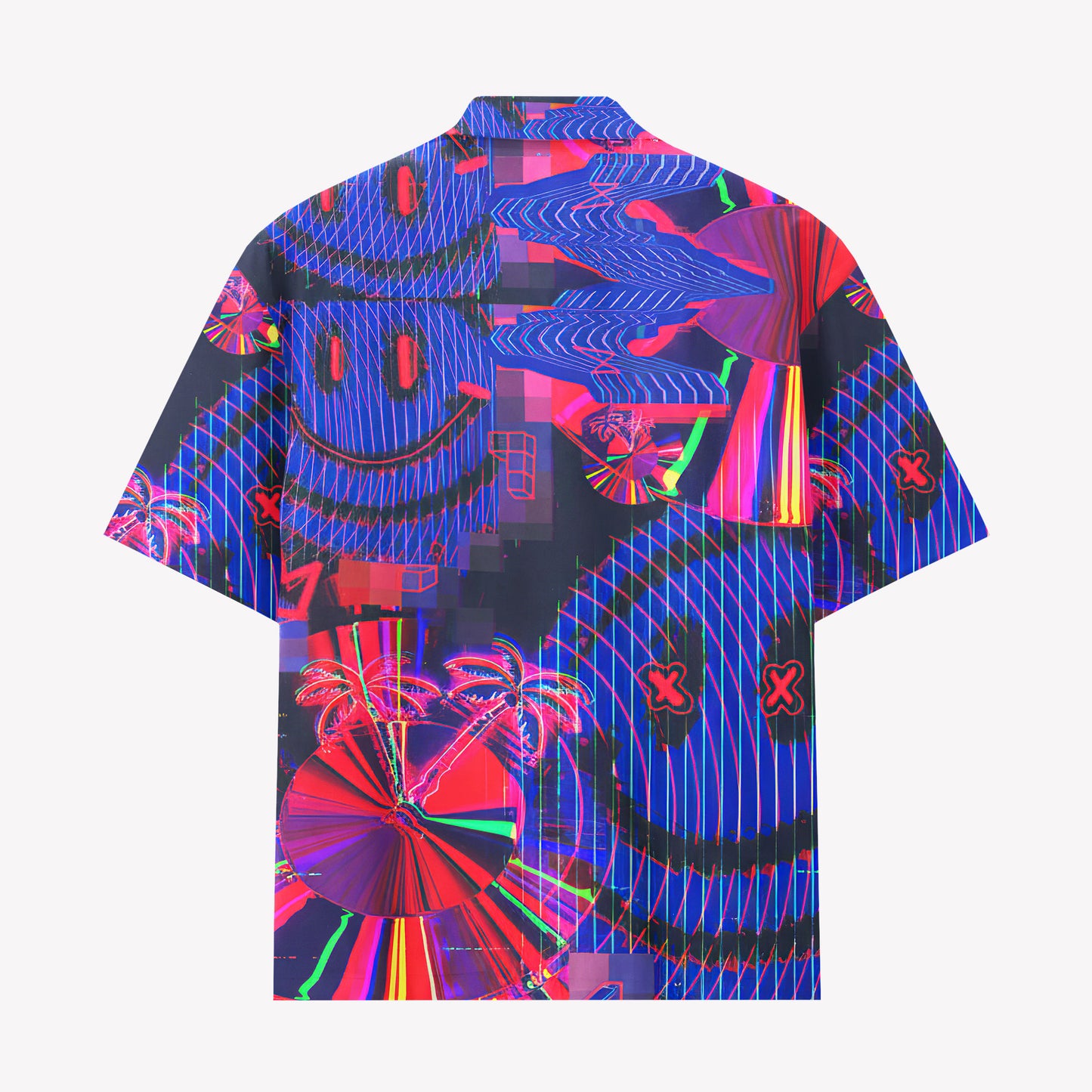 Neon Retro Wave Shirts & Shorts Set