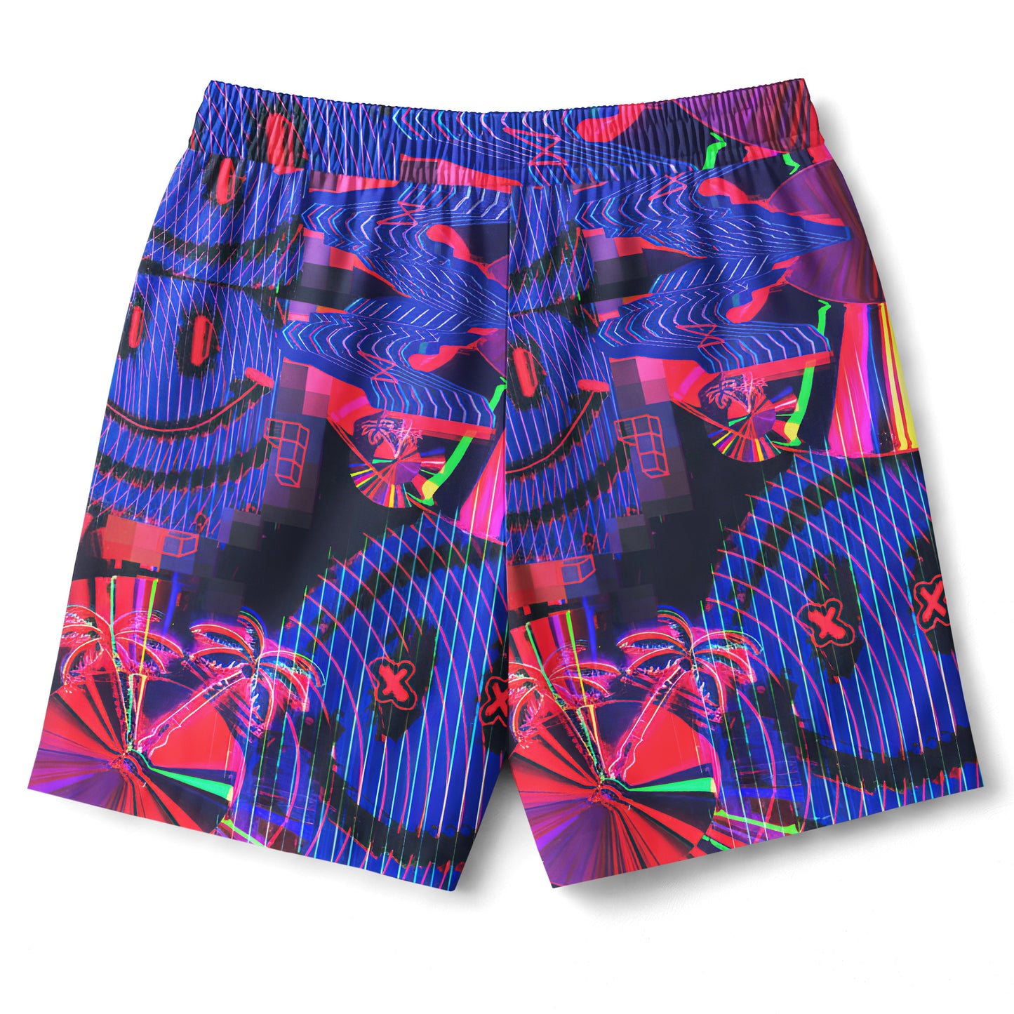 Neon Retro Wave Shirts & Shorts Set