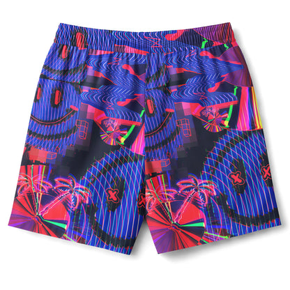 Neon Retro Wave Shirts & Shorts Set