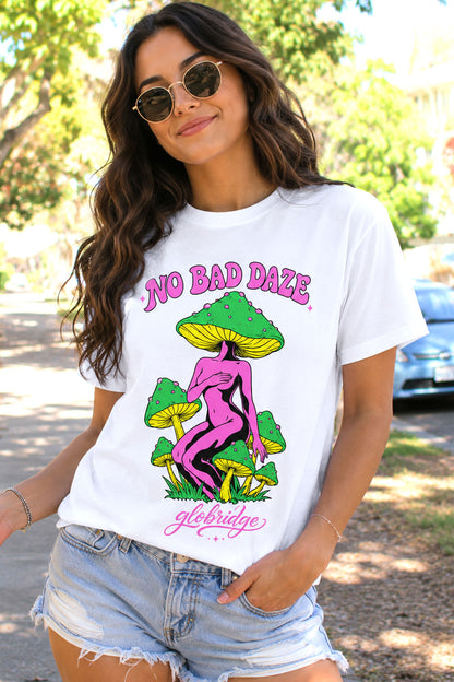 No Bad Daze Mushroom Graphic Tee