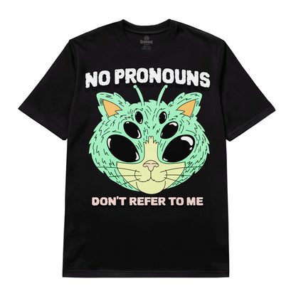 No Pronouns Alien Cat Tee
