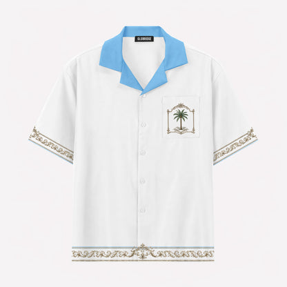 Ocean Blue Clearwater Hawaiian Shirt & Shorts Set