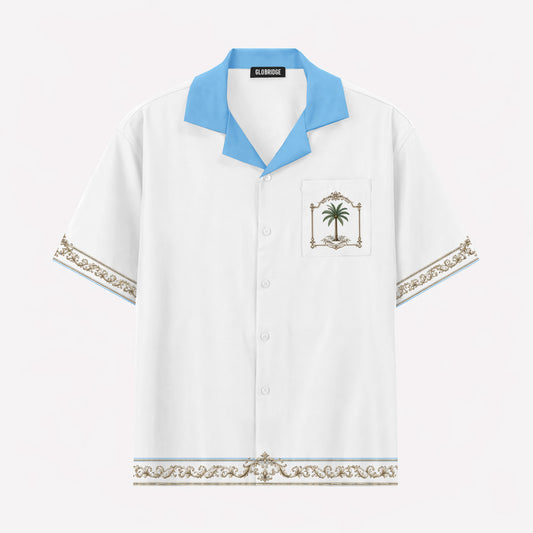 Ocean Blue Clearwater Hawaiian Shirt & Shorts Set