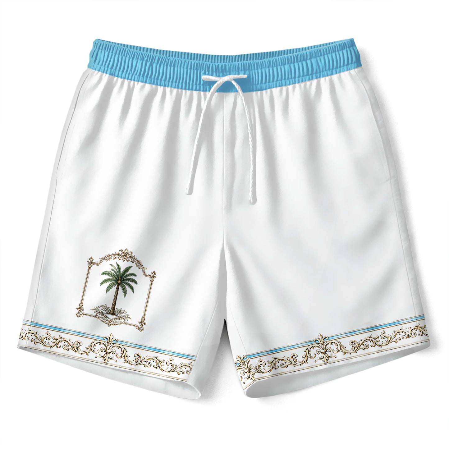 Ocean Blue Clearwater Hawaiian Shirt & Shorts Set