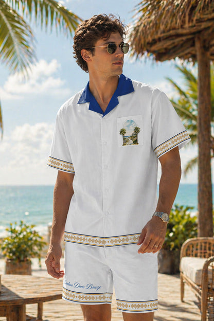 Outer Banks Carolina Dune Breeze Shirt & Shorts Set