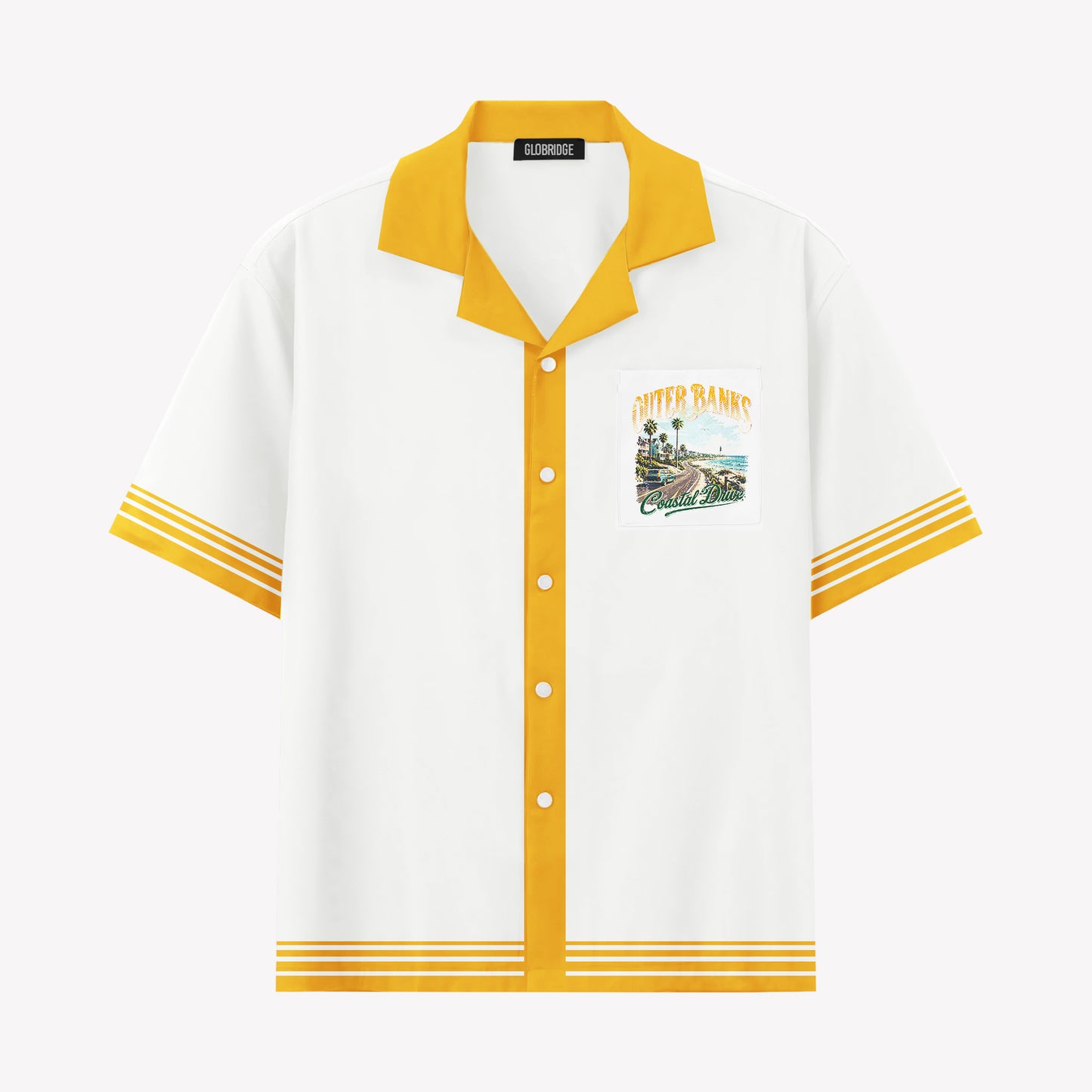 Outer Banks Coastal Drive Hawaiian Shirt & Shorts Set