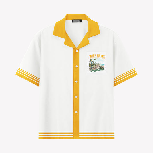 Outer Banks Coastal Drive Hawaiian Shirt & Shorts Set
