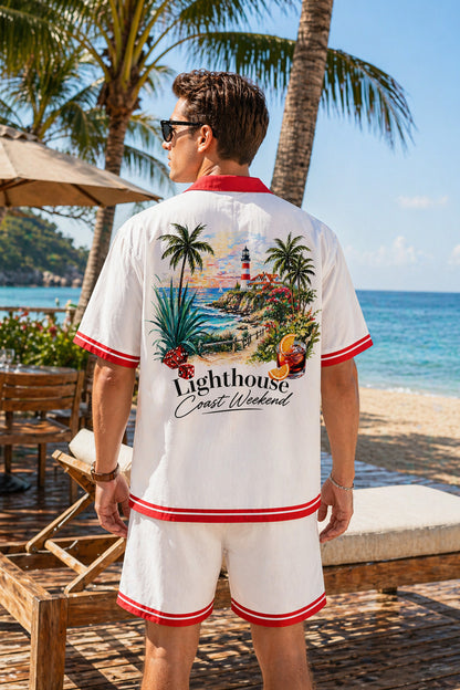Outer Banks Lighthouse Coast Weekend Shirt & Shorts Set