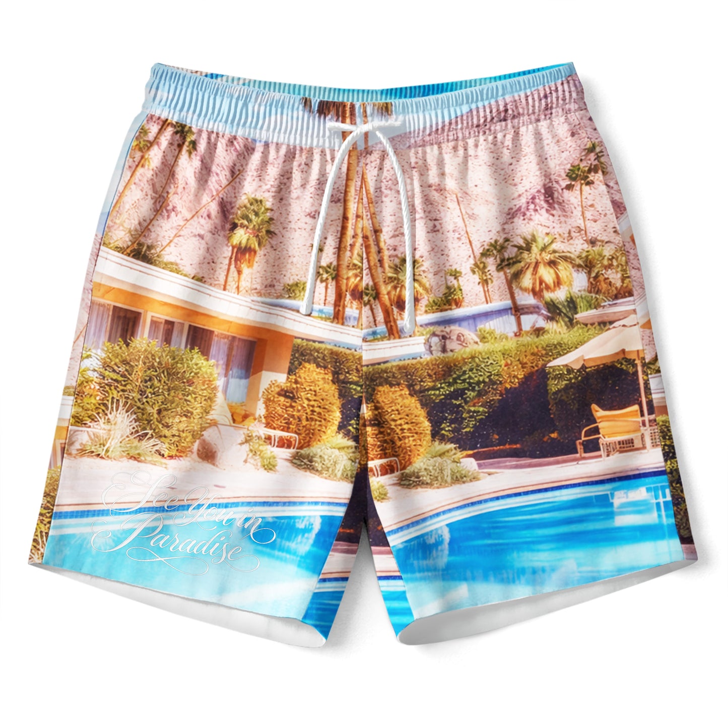Paradise Resort Hawaiian Shirt & Shorts Set