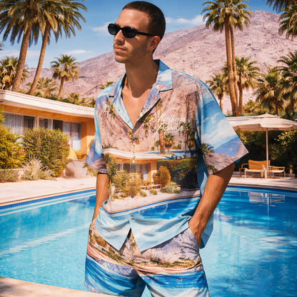 Paradise Resort Hawaiian Shirt & Shorts Set