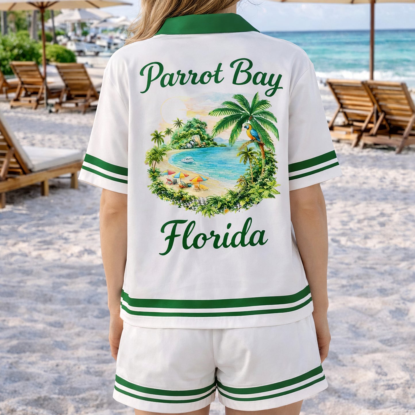 Parrot Bay Vacation Hawaiian Shirt & Shorts