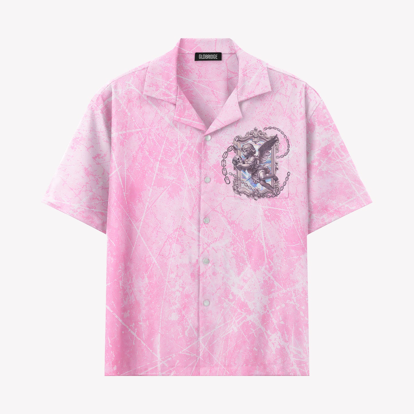 Pink Cherub Angel Renaissance Hawaiian Shirt