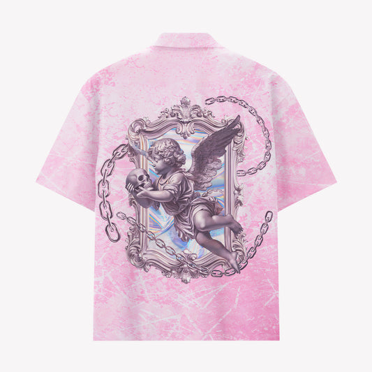 Pink Cherub Angel Renaissance Hawaiian Shirt
